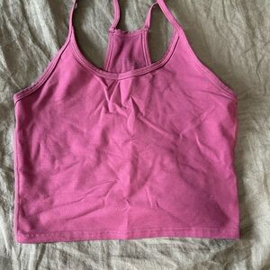 Fleo Mauve Racerback Crop Tank Top